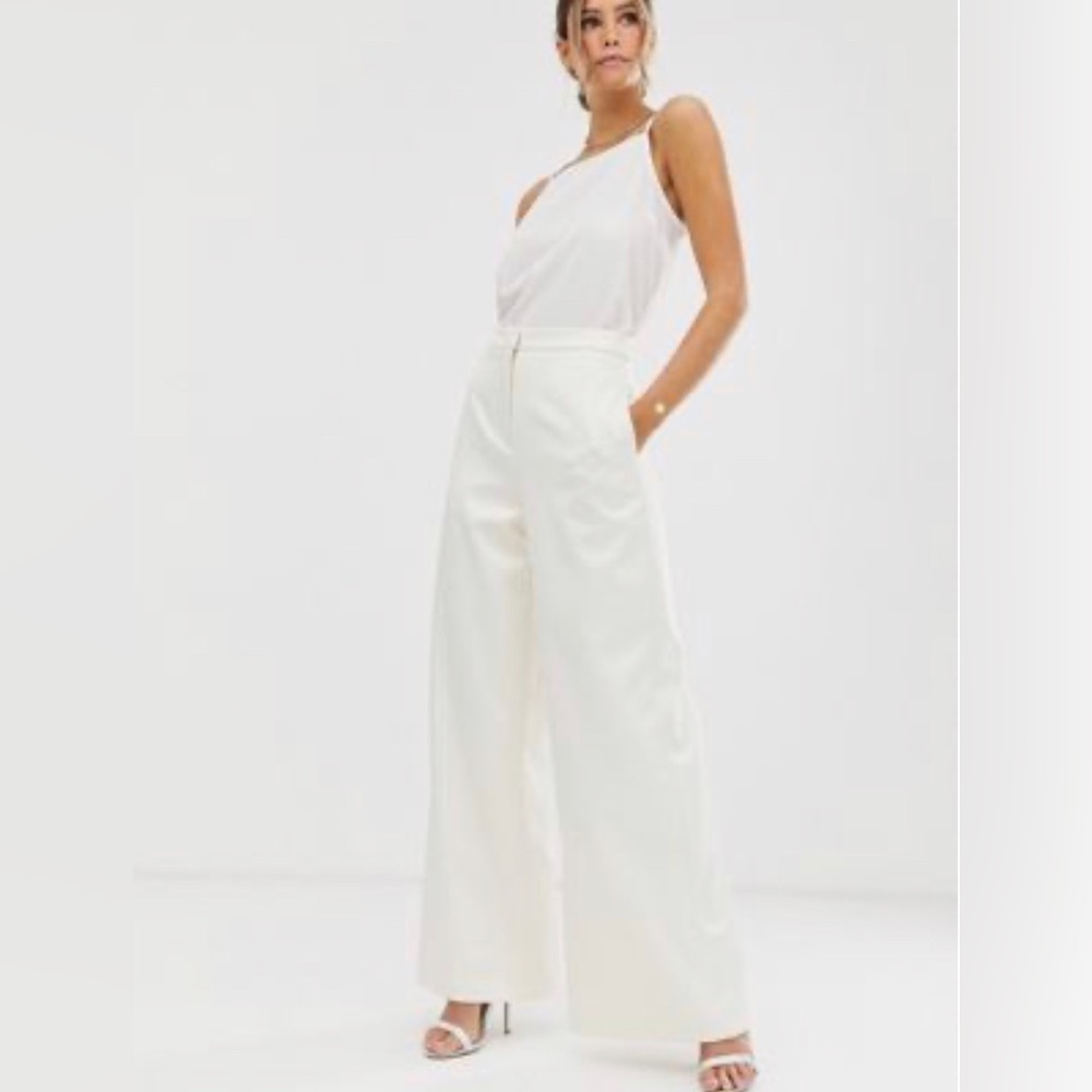 ASOS edition wide leg bridal pants